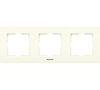 Рамка Panasonic Karre Plus 3м горизонтальная крем 54820 WKTF0803-2BG
