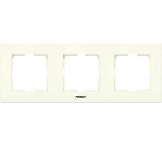 Рамка Panasonic Karre Plus 3м горизонтальная крем 54820 WKTF0803-2BG