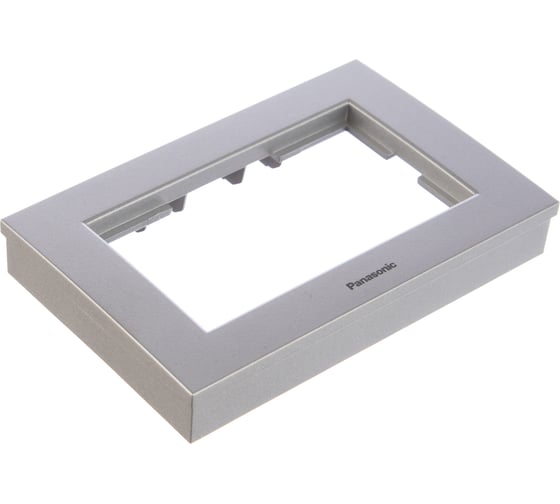 Рамка Panasonic Karre Plus 54806 для 2-й розетки серебро WKTF0809-2SL