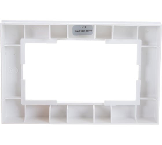 Рамка Panasonic Karre Plus 54827 для 2-й розетки белая WKTF0809-2WH-RES