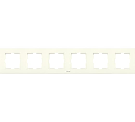 Рамка Panasonic Karre Plus 54817 6м горизонтальная крем WKTF0806-2BG
