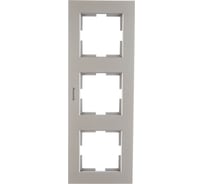 Рамка Panasonic Karre Plus 54810 3м горизонтальная серебро WKTF0803-2SL