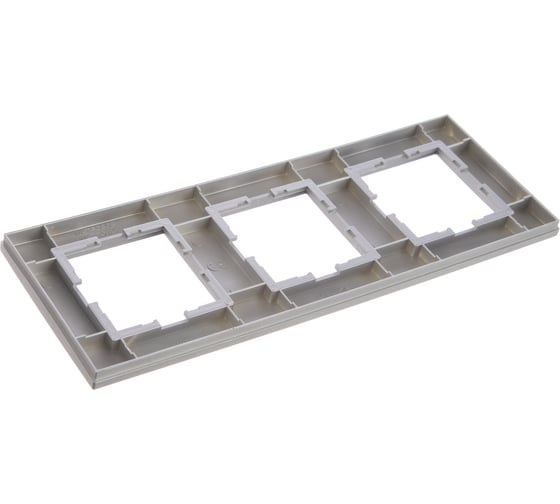 Рамка Panasonic Karre Plus 54810 3м горизонтальная серебро WKTF0803-2SL