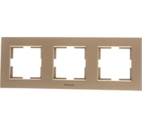 Рамка Panasonic Karre Plus 54790 3м горизонтальная бронза WKTF0803-2BR-RES