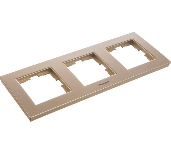 Рамка Panasonic Karre Plus 54790 3м горизонтальная бронза WKTF0803-2BR-RES