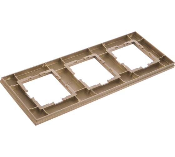 Рамка Panasonic Karre Plus 54790 3м горизонтальная бронза WKTF0803-2BR-RES