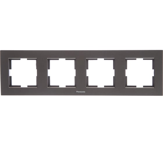 Рамка Panasonic Karre Plus 54799 4м горизонтальная темно-серая WKTF0804-2DG 1