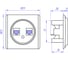 Двойная компьютерная розетка OneKeyElectro RJ45 категория 5e, цвет бежевый 1E20901301 2172795 4