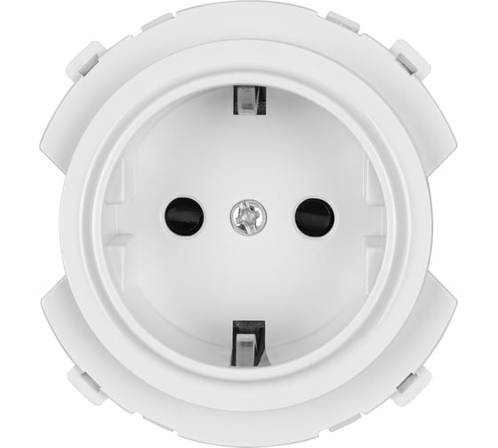 Розетка TDM ELECTRIC 2п+з 16а 250в с защитными шторками белая, "байкал" SQ1819-0007