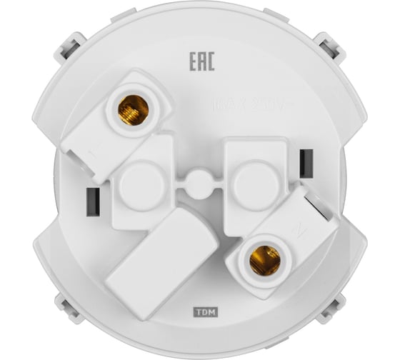 Розетка TDM ELECTRIC 2п 16а 250в с защитными шторками, белая, "байкал" SQ1819-0008