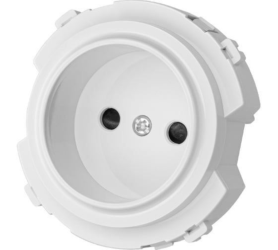 Розетка TDM ELECTRIC 2п 16а 250в с защитными шторками, белая, "байкал" SQ1819-0008 1