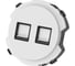 Двойная компьютерная розетка TDM ELECTRIC rj45, белая, "байкал" SQ1819-0016 1