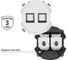 Двойная компьютерная розетка TDM ELECTRIC rj45, белая, "байкал" SQ1819-0016 3