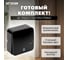 1-клавишный выключатель открытой установки STEKKER с индикатором, 250в, 10а, ip20, серия софия, черный матовый, msw10-11-20-05, 49473 5