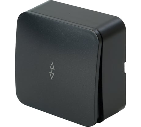 1-клавишный переключатель открытой установки STEKKER 250в, 10а, ip20, серия софия, черный матовый, msw10-12-05, 49479