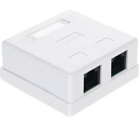 Внешняя двойная розетка TV-COM RJ-45 /UTP/ категирии 5E,STV-2RJ45U