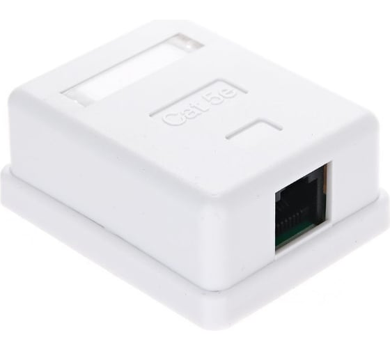 Внешняя розетка TV-COM RJ-45 /UTP/ категирии 5E STV-1RJ45U