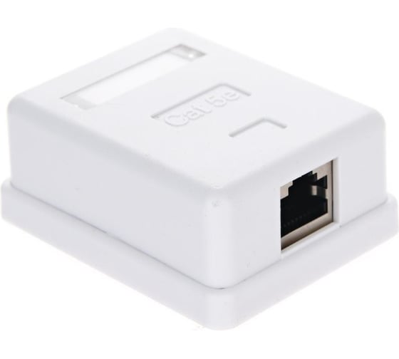 Внешняя экранированная розетка TV-COM RJ-45 /FTP/ категории 5E, STV-1RJ45F