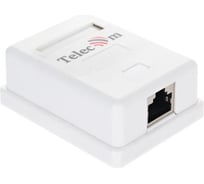 Внешняя экранированная розетка Telecom RJ-45 /FTP/ 5E кат. TC-SB-1-8P8C-C5E-SH-WH
