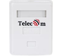 Внешняя розетка Telecom RJ-45 /UTP/ 5E категория TC-SB-1-8P8C-C5E-WH