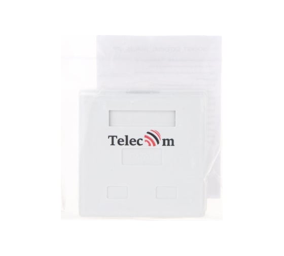 Внешняя двойная розетка Telecom RJ-45 /UTP/ 5E категория TC-SB-2-8P8C-C5E-WH