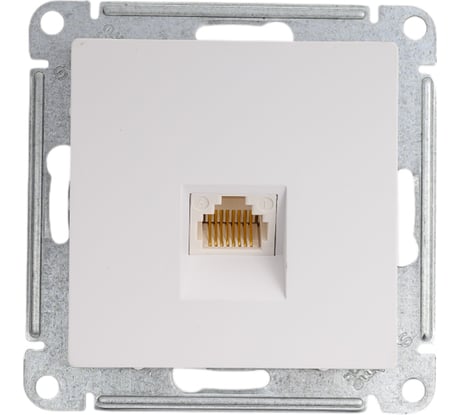 Розетка телефонная Systeme Electric Atlasdesign лотос rj11, механизм ATN001381