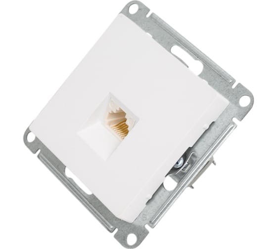 Розетка телефонная Systeme Electric Atlasdesign лотос rj11, механизм ATN001381