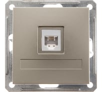 Розетка телефонная Systeme Electric Wessen 59 шампань 1-ая rj11 RSI-152T-4-86