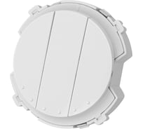 3-клавишный проходной выключатель TDM ELECTRIC 16а 250в белый, "байкал" SQ1819-0036