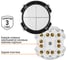 4-клавишный проходной выключатель TDM ELECTRIC 16а 250в кнопочный механизм белый, "байкал" SQ1819-0029 3