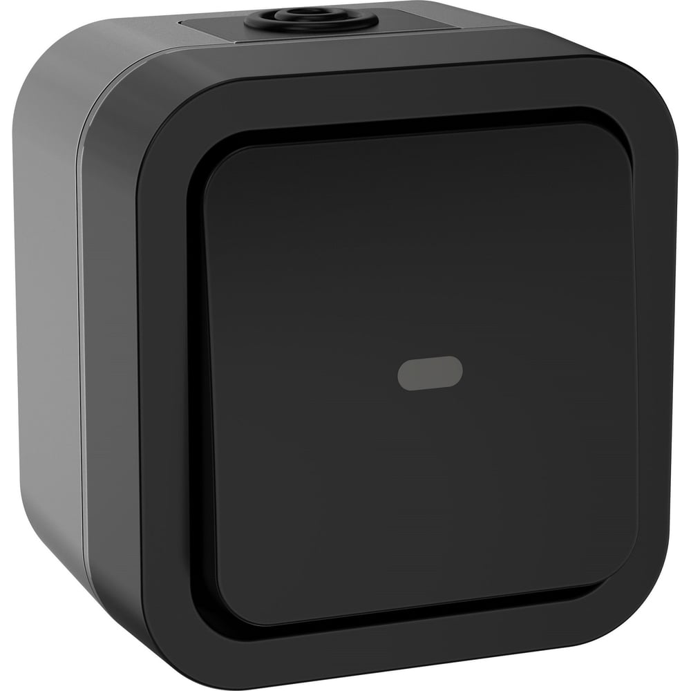 Переключатель одноклавишный IEK Tors с индикацией 10а ip55 ts102 графит ...