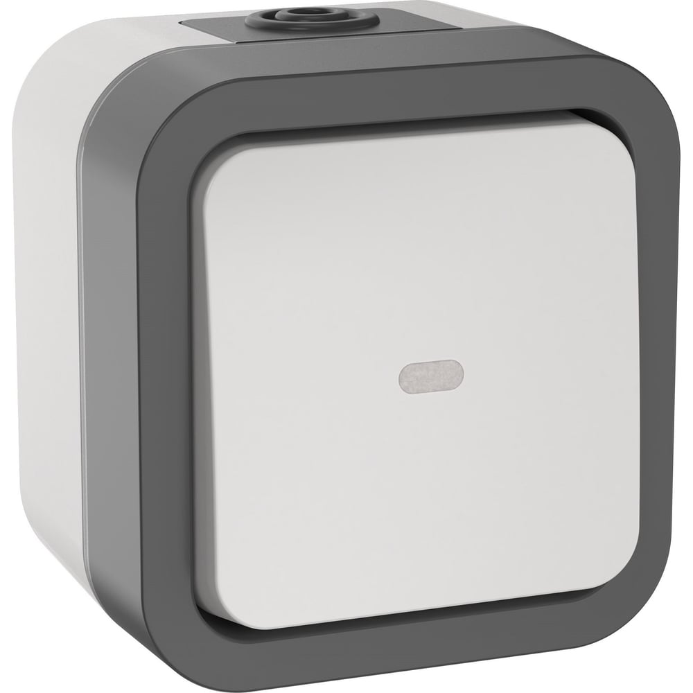 Переключатель одноклавишный IEK Tors с индикацией 10а ip55 ts202 белый ...