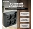 Розетка 4-местная STEKKER б/з открытой установки, квадрат, , 250в, 10а, ip20, серия софия, черный, mst10-14s-02, 49321 5