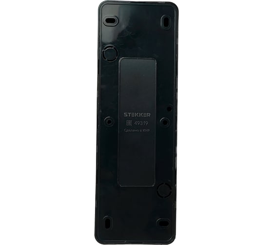 Розетка 4-местная STEKKER б/з открытой установки, 250в, 10а, ip20, серия софия, черный, mst10-14-02 49319