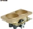 Розетка 2-местная STEKKER с защитной шторкой (механизм) б/з, 250в, 10а, серия катрин, золото, gls10-7113-08, 49225 9