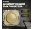 Выключатель диммирующий (механизм) STEKKER 250в, 500w, серия катрин, золото, gls10-7106-08 , 49218 2