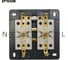 Розетка 4-местная STEKKER с/з открытой установки, квадрат, 250в, 16а, ip20, серия софия, черный матовый, mst16-14s-05, 49510 14