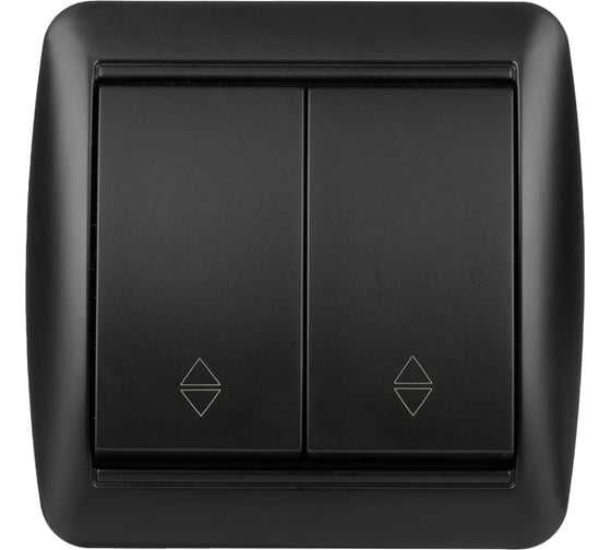 Выключатель на 2 направления TDM ELECTRIC 2-кл. открытой установки IP44 10А графит "Селигер" SQ1818-0312