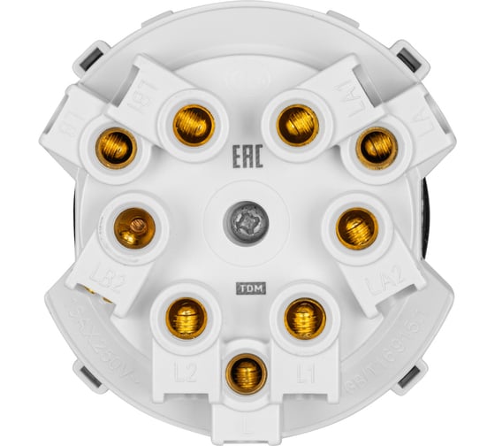 Выключатель TDM ELECTRIC 3-кл. 16а 250в проходной кнопочный механизм фисташковый, "байкал" SQ1819-0127