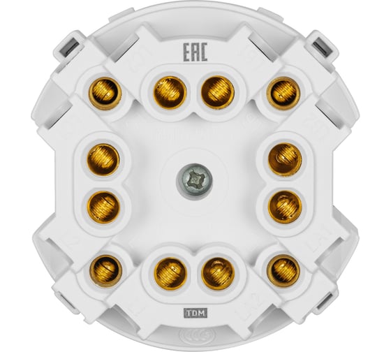 Выключатель TDM ELECTRIC 4-кл. 16а 250в проходной кнопочный механизм фисташковый, "байкал" SQ1819-0129