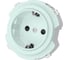 Розетка TDM ELECTRIC 2п+з 16а 250в с защ. шт. фисташковая, "байкал" SQ1819-0107 1