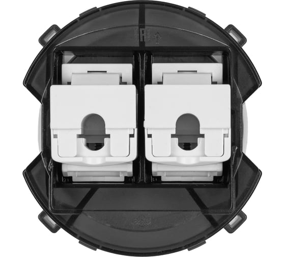 Розетка компьютерная TDM ELECTRIC двойная rj45 фисташковая, "байкал" SQ1819-0116