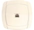 Розетка Phone EKF Париж 1-местная бежевая Simple SQ EST01-034-20 1