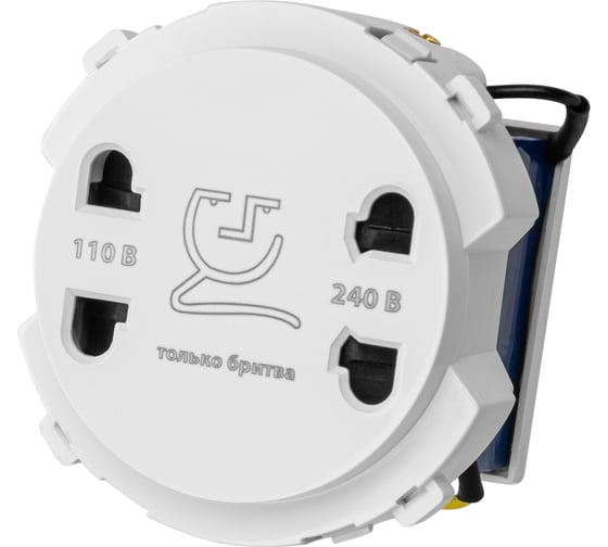 Розетка TDM ELECTRIC для бритвы белая, "байкал" SQ1819-0049