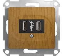 Розетка usb Systeme Electric Glossa дерево дуб GSL000532