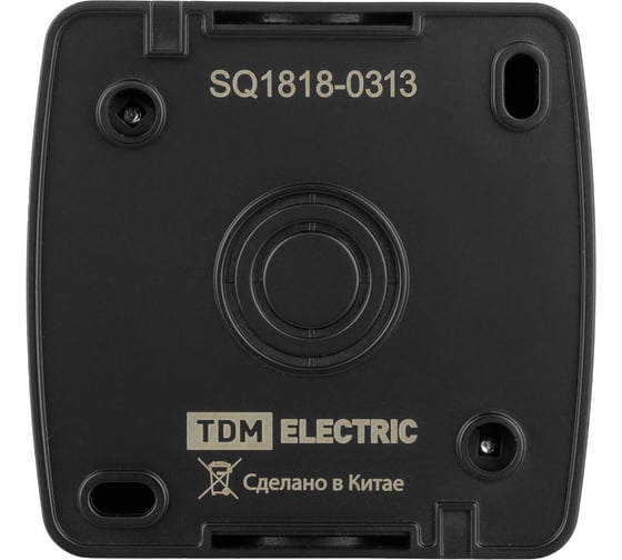 Розетка TDM 2П+З открытой установки IP54 16А с крышкой графит "Селигер" SQ1818-0313