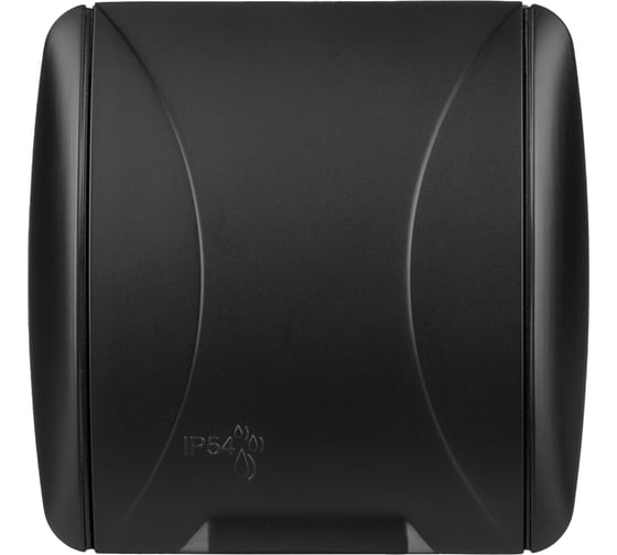 Розетка TDM 2П+З открытой установки IP54 16А с крышкой графит "Селигер" SQ1818-0313
