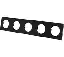 Пятипостовая рамка TDM ELECTRIC агат, алюминий, шлифованный, "байкал" SQ1819-0264