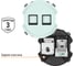 Розетка TDM ELECTRIC телефонная rj11 + компьютерная rj45, фисташковая, "байкал" SQ1819-0117 4