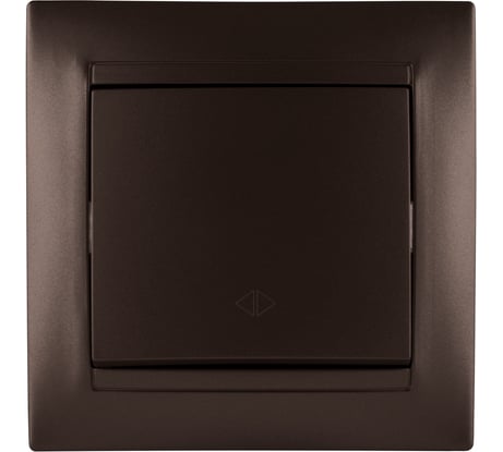 Перекрестный выключатель 1-клавишный TDM ELECTRIC 10А, шоколад, серия "Лама" SQ1815-0536